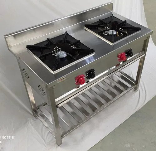 two burner gas cooking range for commercial use 974